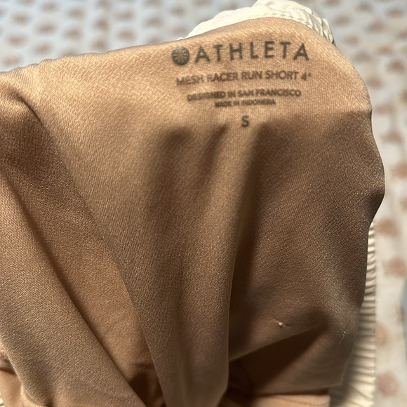 ATHLETA MESH RACER RUN 4” SHORTS - Picture 3 of 3